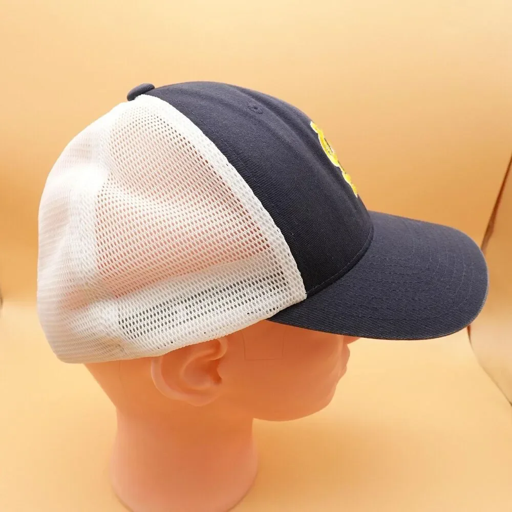 Long Beach State Dirtbags Hat Cap Snap Back Navy Yellow White NCAA Baseball Mens